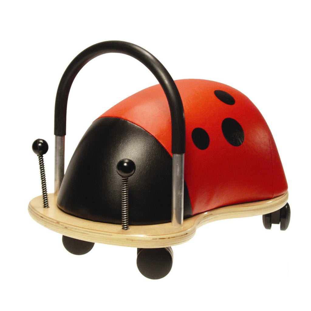 Wheely Bug παιδικό όχημα - περπατούρα Πασχαλίτσα κόκκινη με μαύρες βούλς και ρόδες