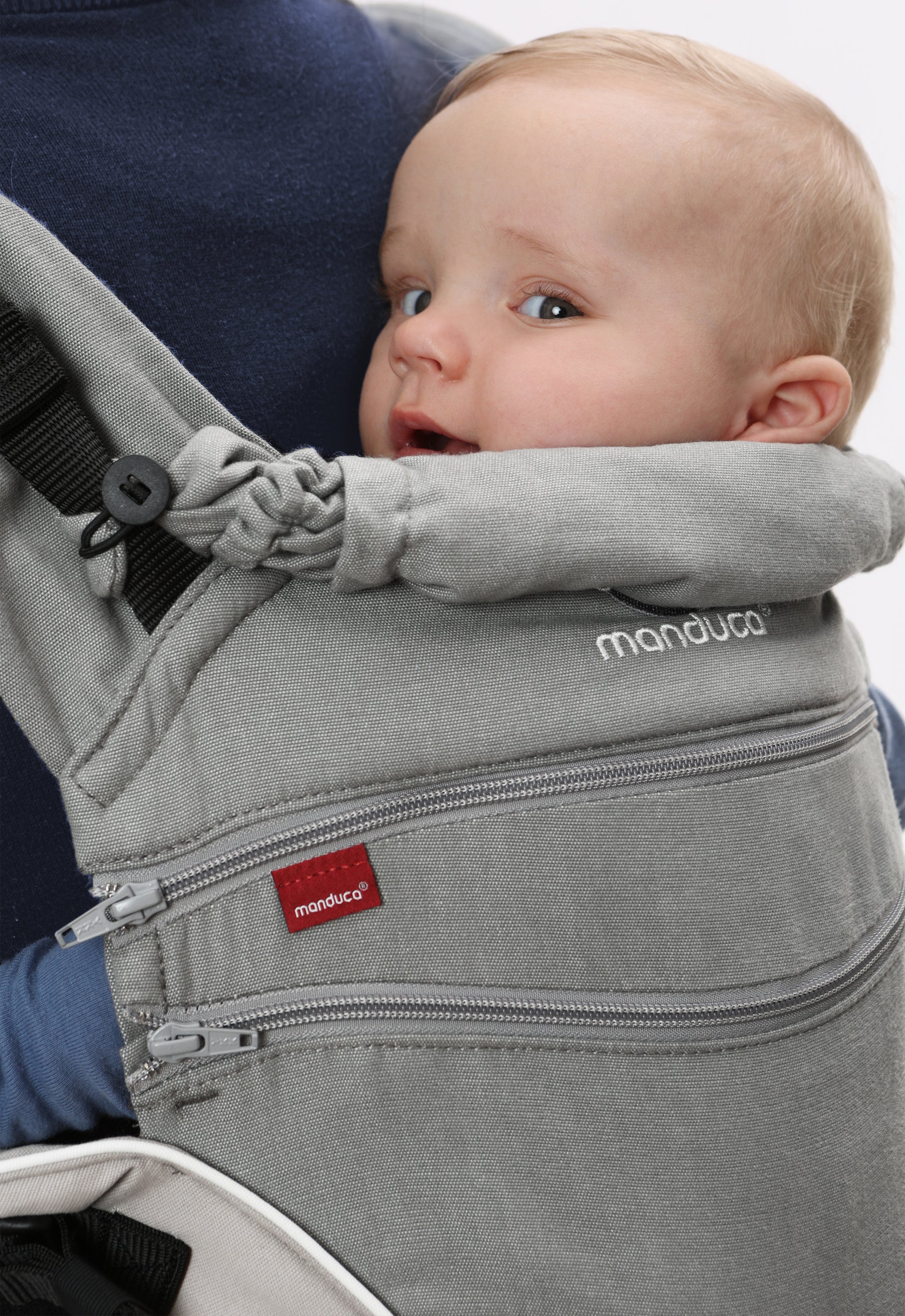 Baby Carrier manduca® XT Grey White – Gabi