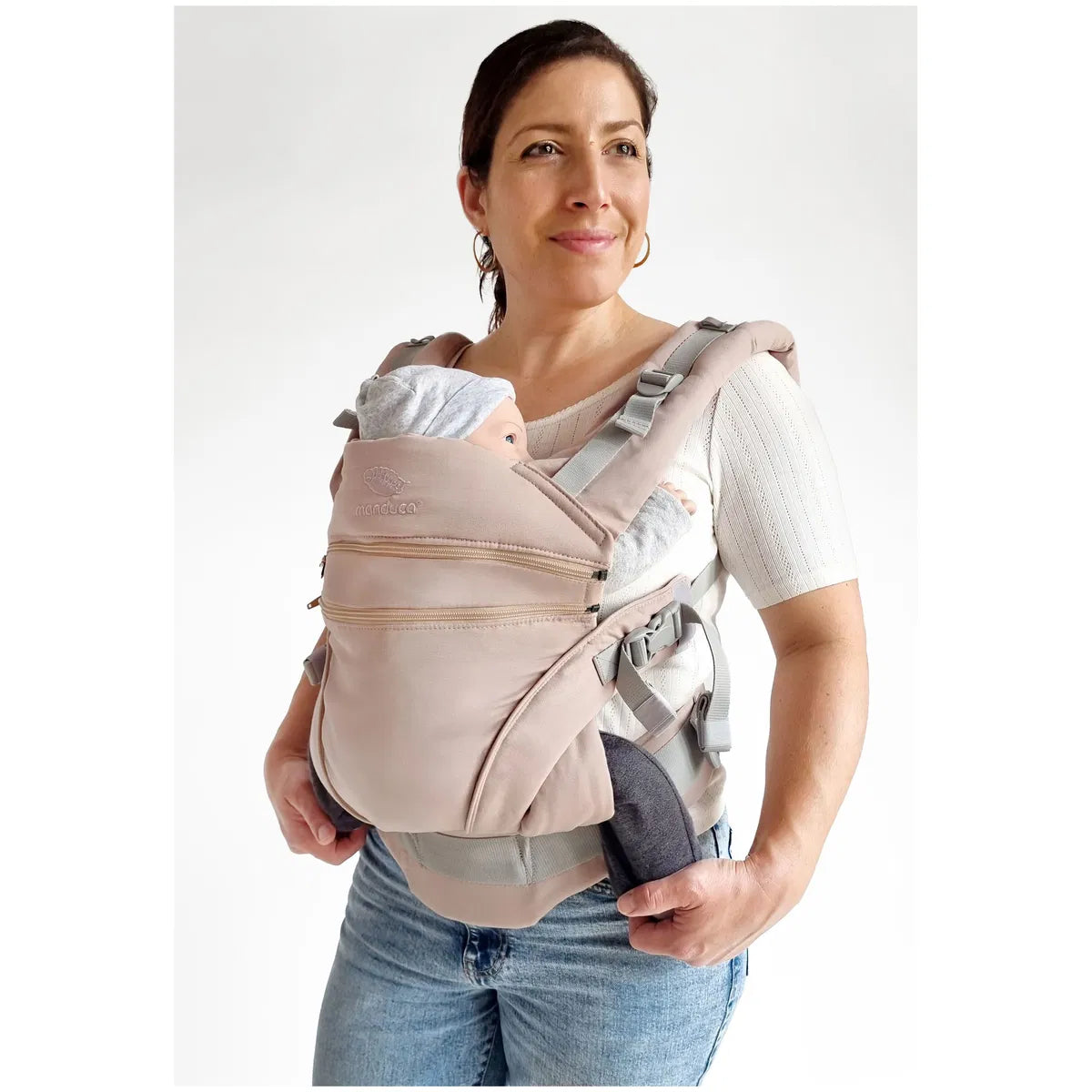 Manduca Xt Baby Carrier Manduca XT Denim Red Toffee Baby Carrier